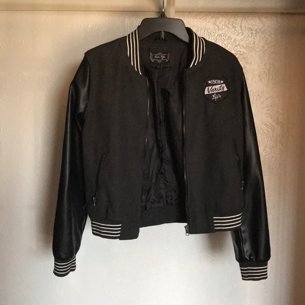 Faux leather jacket